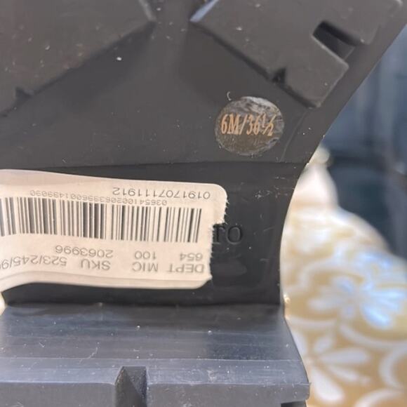 NWT Vince Camuto black nubuck leather Kerivini buckle detail boots - Picture 15 of 15